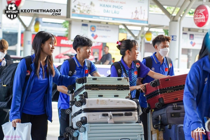 ĐT futsal nữ Việt Nam với 14 cầu thủ sang Myanmar (Ảnh: VFF)