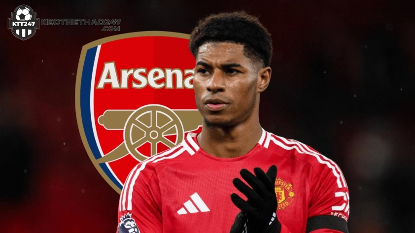 Rashford được cho là có thể chuyển đến Arsenal (Ảnh: FBT).