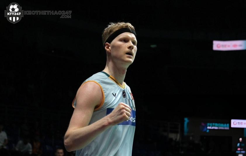 Anders Antonsen có cơ hội lớn bảo vệ chức vô địch (Ảnh: Getty)