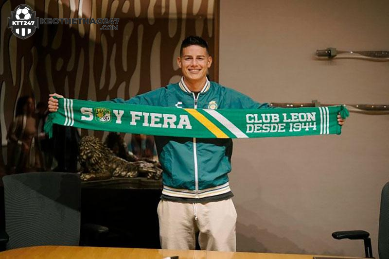 James Rodríguez gia nhập Club León James Rodríguez gia nhập Club León