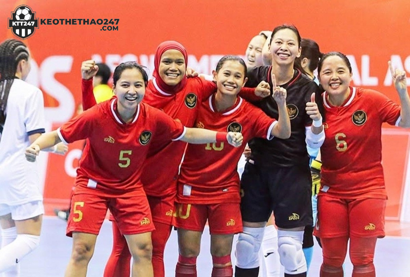 ĐT futsal nữ Indonesia thi đấu áp đảo trước đối thủ Kyrgyzstan (Ảnh: Timnas Futsal) ĐT futsal nữ Indonesia thi đấu áp đảo trước đối thủ Kyrgyzstan (Ảnh: Timnas Futsal)