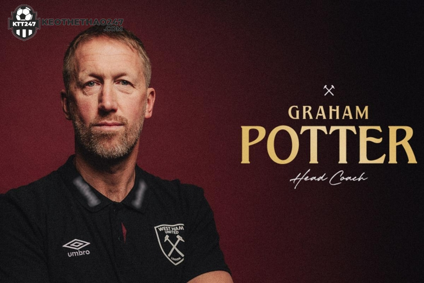 Graham Potter chính thức trở thành HLV trưởng CLB West Ham.