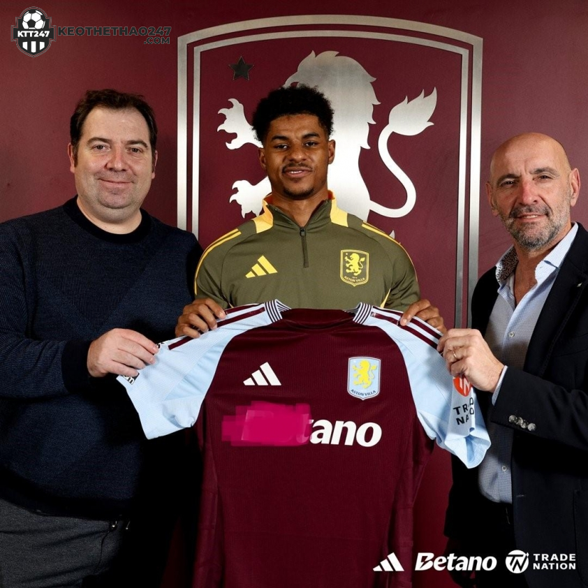 Rashford gia nhập Aston Villa (Ảnh: Getty).